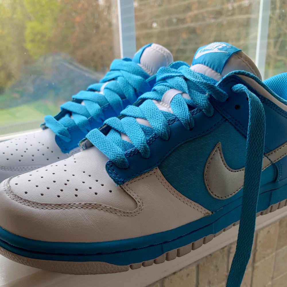 Nike Women’s Dunk, Low (Blue/white/silver)